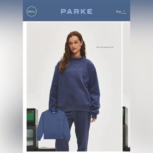 NWT Parke mock neck sweatshirt